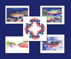 Gone Fishing notecard collection