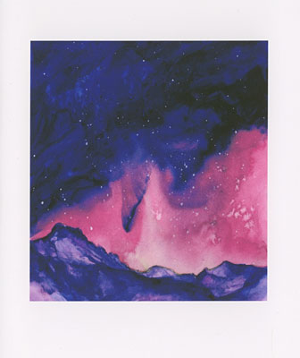 Aurora watercolor note cards