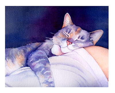 Lean on Me watercolor note cards