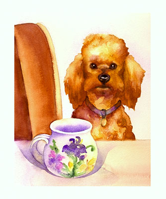 Tea Time watercolor note cards
